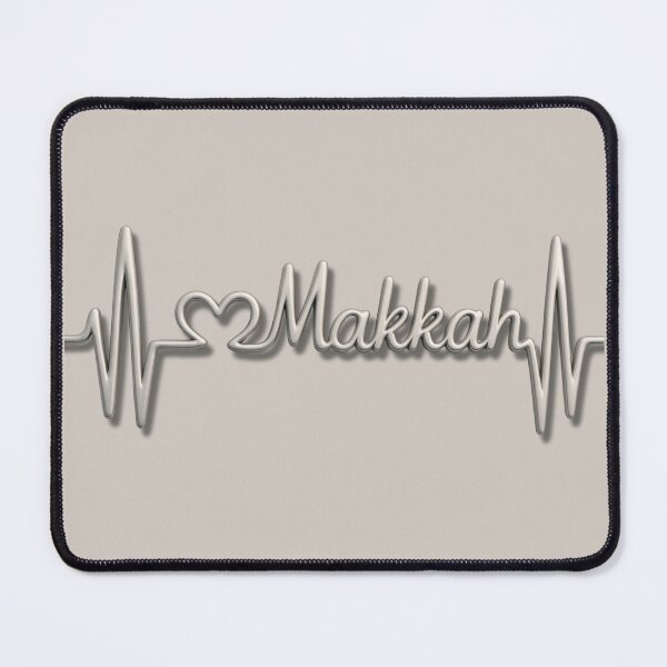 Item preview, Makkah Heartbeat Line (V.2) – Islamic City Love Typography Design designed and sold by D-Islamic.