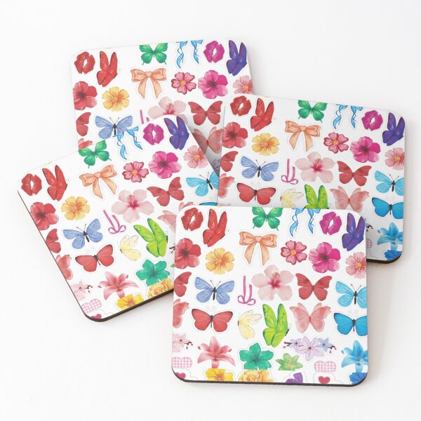 Item preview, Rainbow Coquette Aesthetic Butterfly and Floral Sticker Pack designed and sold by Camistudios.
