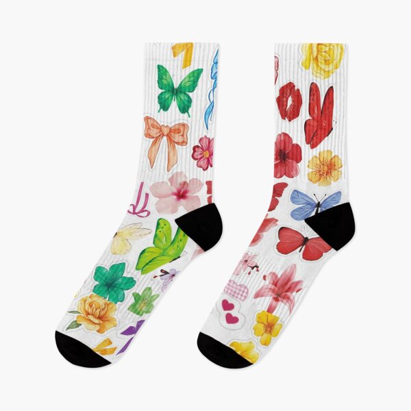 Item preview, Rainbow Coquette Aesthetic Butterfly and Floral Sticker Pack designed and sold by Camistudios.