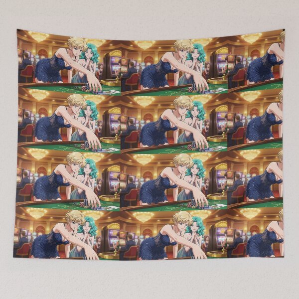 Item preview, Haruka and Michiru at the Casino designed and sold by Solace Sparkles.