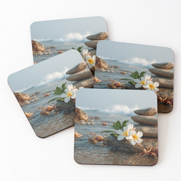 Item preview, Seashells and Zen Stones on Shore designed and sold by chase-thewave.