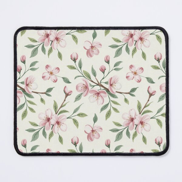 Item preview, Delicate Cherry Blossom Spring Floral Seamless Pattern designed and sold by Midnight Veil Designs.
