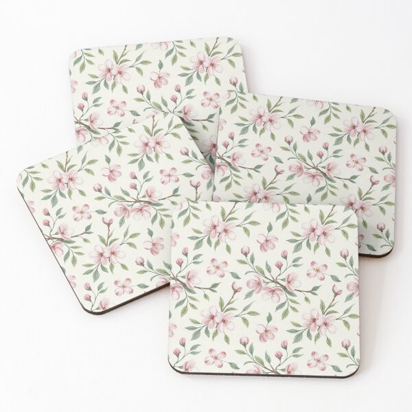 Item preview, Delicate Cherry Blossom Spring Floral Seamless Pattern designed and sold by Midnight Veil Designs.