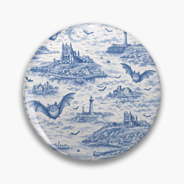 Item preview, Whitby Bats Toile designed and sold by chihuahuashower.