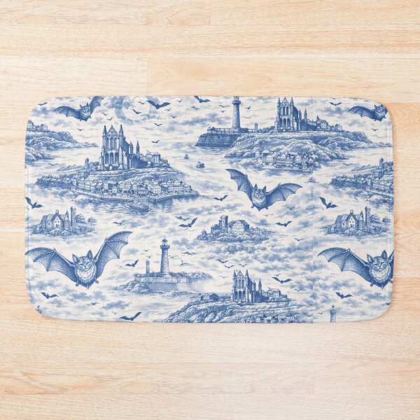 Item preview, Whitby Bats Toile designed and sold by chihuahuashower.