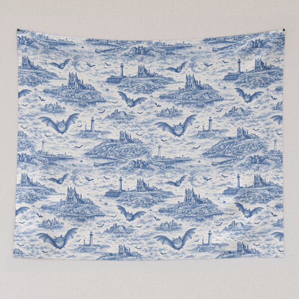 Item preview, Whitby Bats Toile designed and sold by chihuahuashower.