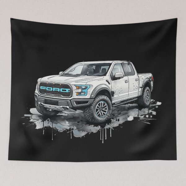 Item preview, Ford F-150 Raptor Watercolor Splash Illustration designed and sold by Mirkoniart.
