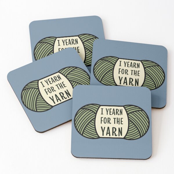 Item preview, I Yearn for the Yarn (Cozy Sage) designed and sold by HookedAndTrying.