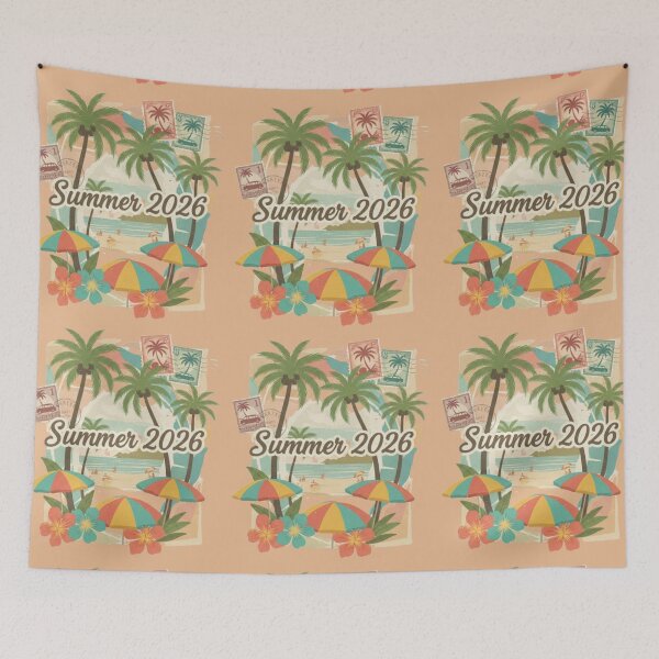 Item preview, Vintage Postcard Summer 2026 Shirt – Retro 1960s Beach Collage Tee  Tropical Vacation Stamp Design  Sepia Travel Aesthetic T-Shirt designed and sold by Ditstyle.