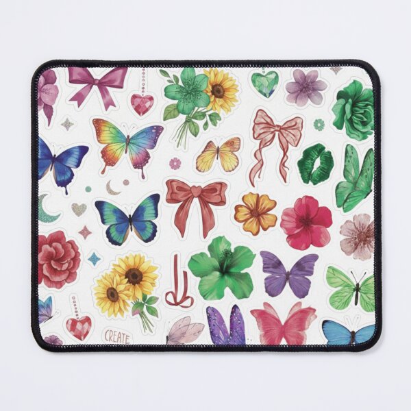 Item preview, Rainbow Coquette Aesthetic Butterfly and Floral Sticker Pack designed and sold by Camistudios.
