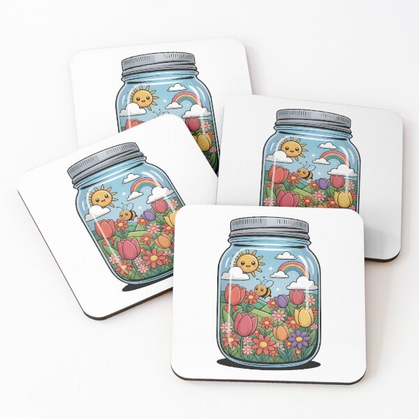 Item preview, Cute Spring Mason Jar  designed and sold by SeasonUnstable.