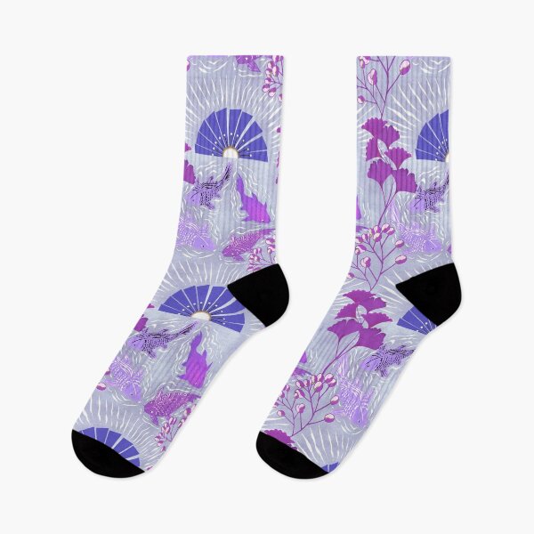 Item preview, Midnight Garden with Koi and Ginkgo Leaves designed and sold by phatlizzardart.