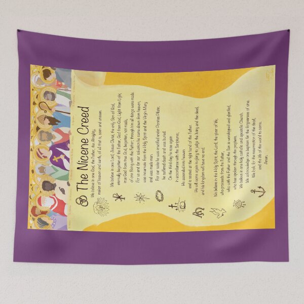 Item preview, Nicene Creed (No Filioque) Children's Poster designed and sold by FentonMusicArt.