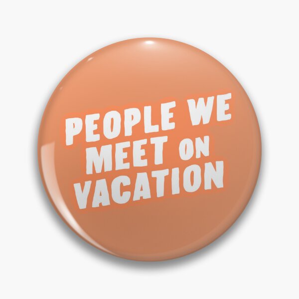 Item preview, "People We Meet on Vacation" (Orange Background) designed and sold by jamierachelz.