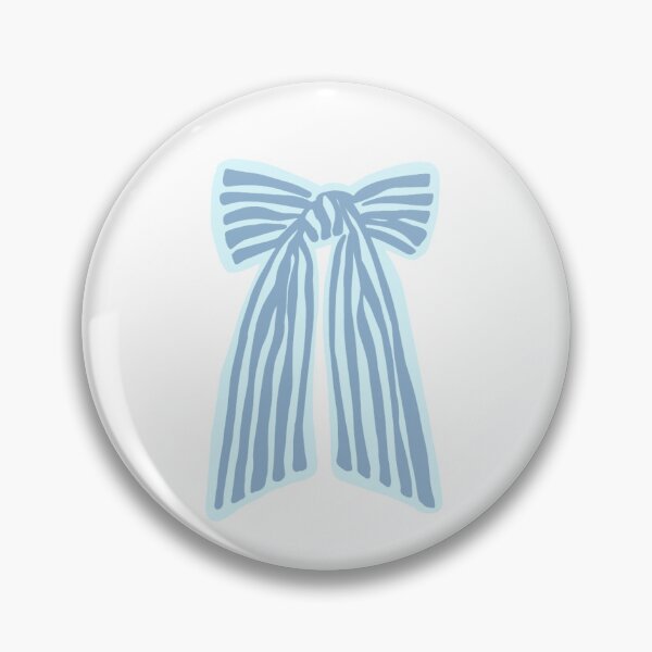 Item preview, Light Blue Striped Bow designed and sold by SunnySwims.