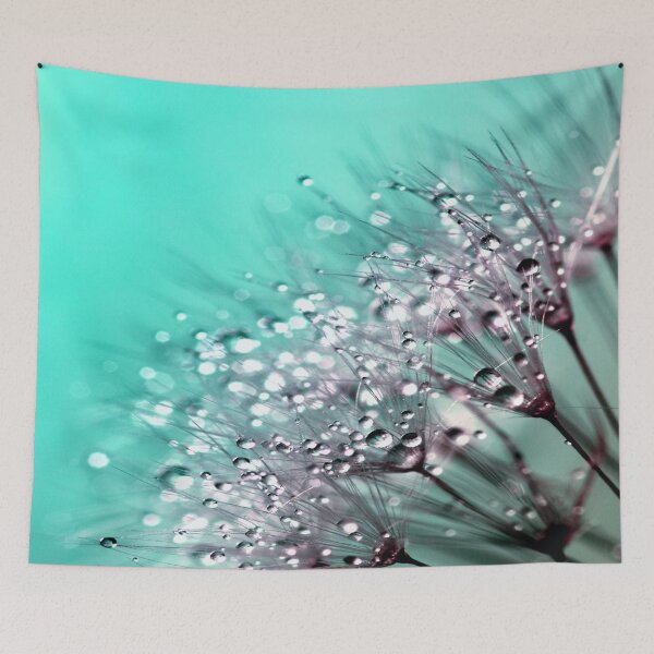 Item preview, Rain Floral blue pattern art  designed and sold by Natart1004.
