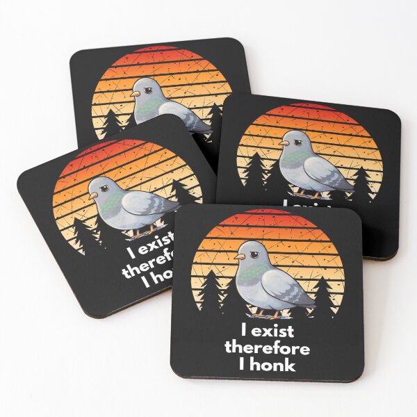 Item preview, I Exist Therefore I Honk Funny Pigeon Meme Shirt designed and sold by NicheBloom.