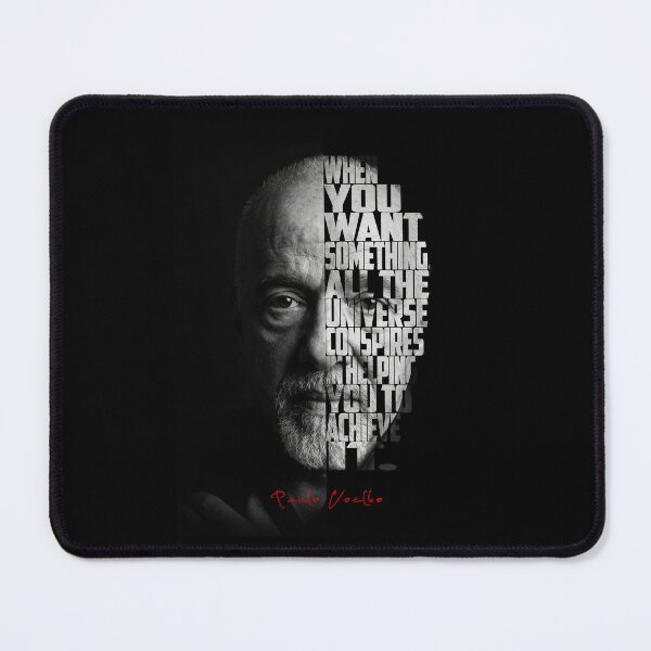 Item preview, Paulo Coelho Split Face Quote Poster designed and sold by Enea Kelo.