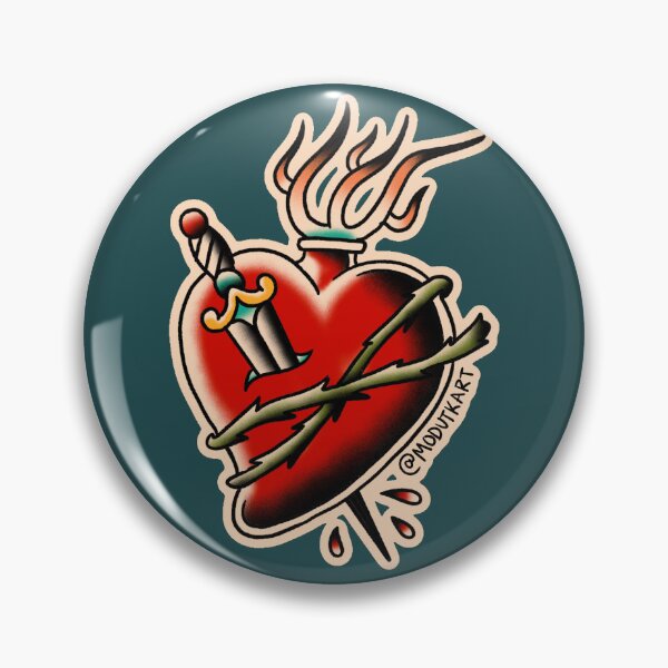 Item preview, Stabbed Sacred Heart designed and sold by marenara.
