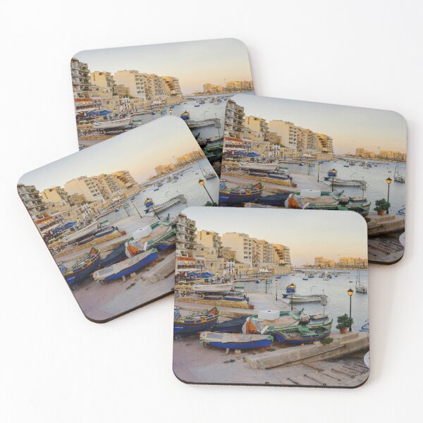 Item preview, Dusk over Spinola Bay, Malta designed and sold by Kasia Design.