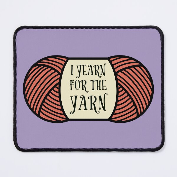 Item preview, I Yearn for the Yarn (Whimsical Coral) designed and sold by HookedAndTrying.