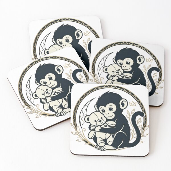 Item preview, Monkey Art & Collectibles For Nursery Décor And Baby Gifts, Funny Monkey Shirt And Urban Monkey Art designed and sold by JordanInk Studio.