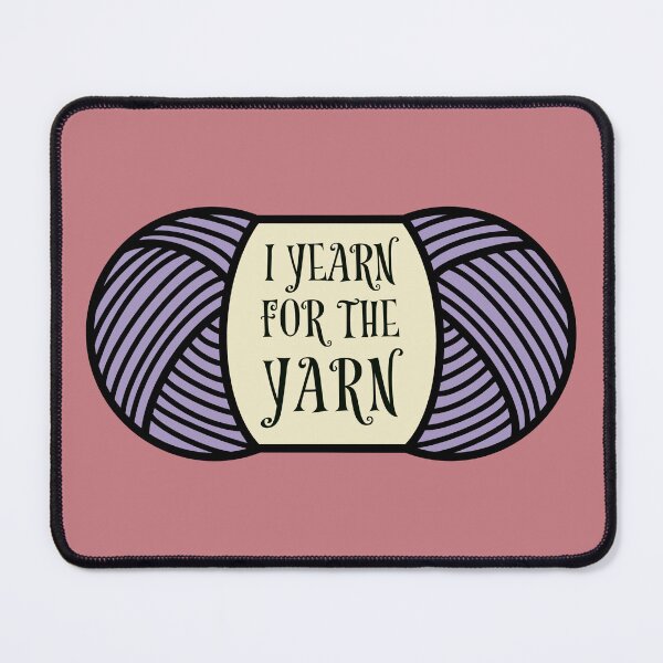Item preview, I Yearn for the Yarn (Whimsical Lavender) designed and sold by HookedAndTrying.