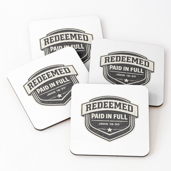 Item preview, Redeemed Paid in Full – John 19:30 Christian Faith Declaration designed and sold by astersgraphics.