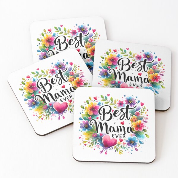 Item preview, Best Mama Ever – Floral Heart Design designed and sold by Saxon Designs.