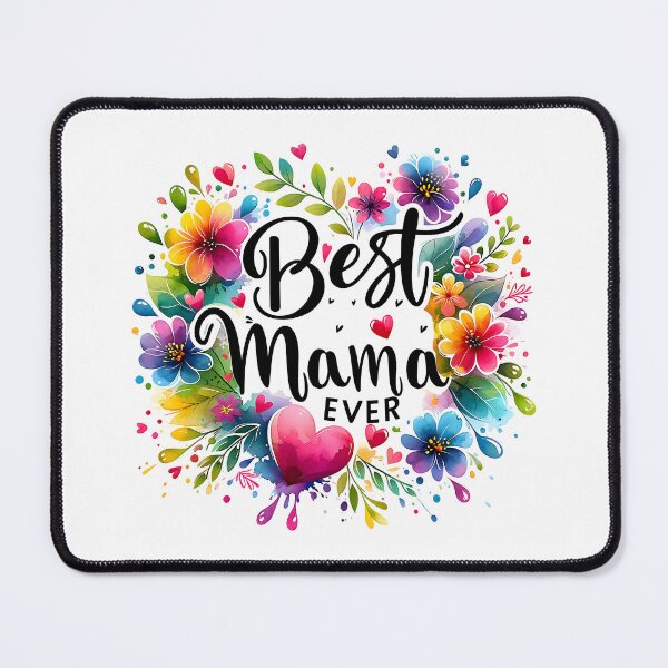 Item preview, Best Mama Ever – Floral Heart Design designed and sold by Saxon Designs.
