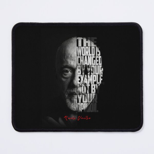 Item preview, Paulo Coelho Split Face Quote Poster designed and sold by Enea Kelo.