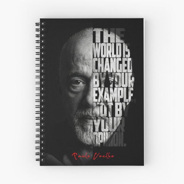 Item preview,  Paulo Coelho Split Face Quote Poster designed and sold by Enea Kelo.