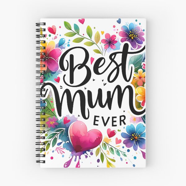 Item preview, Best Mum Ever – Floral Heart Design designed and sold by Saxon Designs.