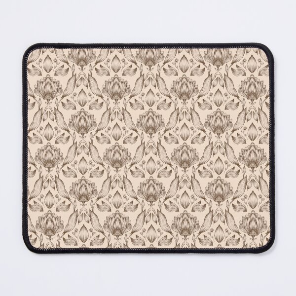 Item preview, Vintage Damask Floral Pattern in Earth Tones - Symmetrical Botanical designed and sold by Daniela Vargas Ilustra.