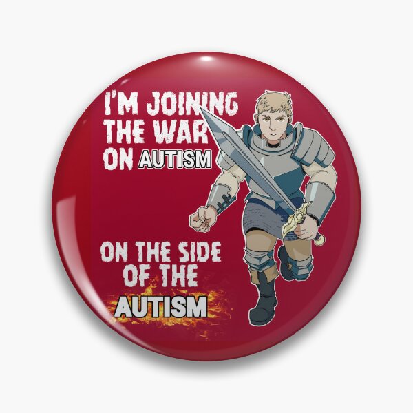 Item preview, Laios is joining the war on autism on the side of the autism  designed and sold by Devil-s-Avocato.