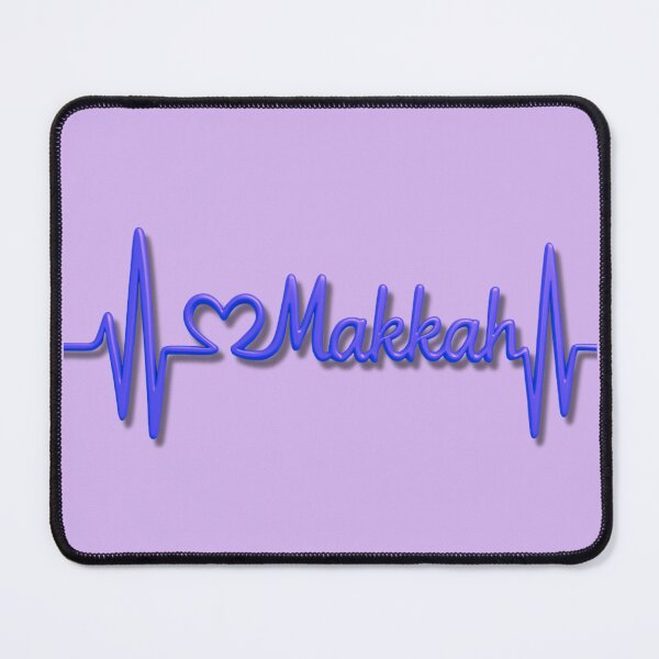 Item preview, Makkah Heartbeat Line (V.9) – Islamic City Love Typography Design designed and sold by D-Islamic.