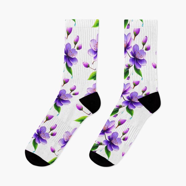 Item preview, Elegant Purple Spring Blossoms | Minimalist Floral Aesthetic Art designed and sold by RS-Globalist-.