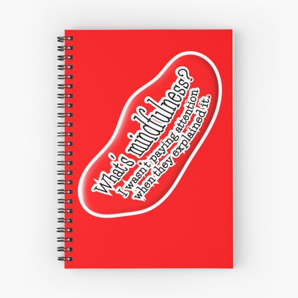 Item preview, What’s mindfulness? I wasn’t paying attention: red background designed and sold by mntimg.