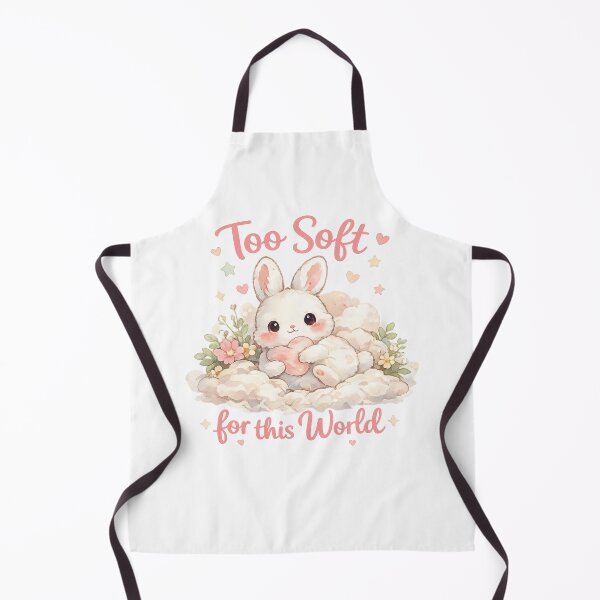 Item preview, Too Soft for This World Cute Bunny Watercolor Aesthetic Design designed and sold by StickyDelights.