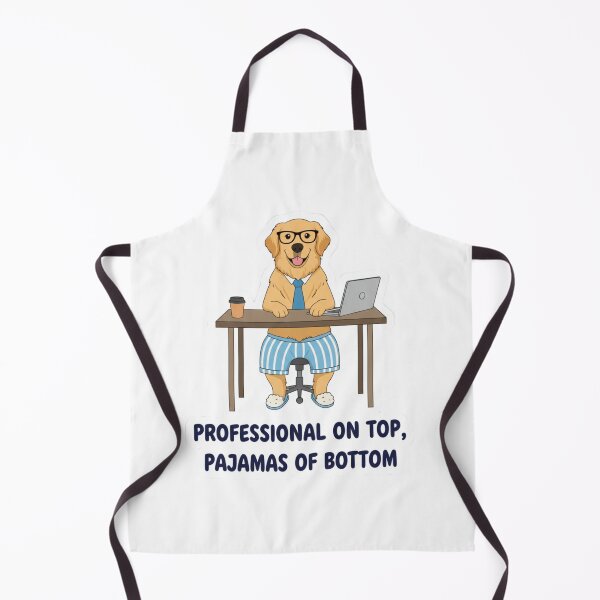Item preview, Funny Remote Work Dog - Professional on Top Pajamas on Bottom Sticker designed and sold by ZYNORAworld.