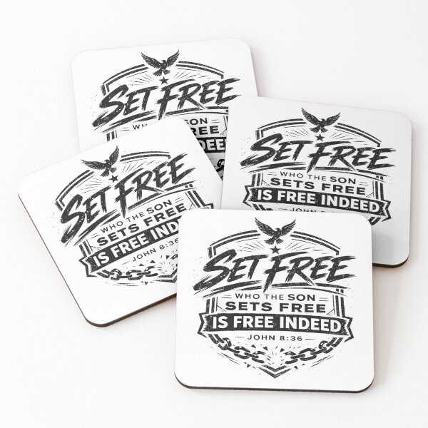 Item preview, Set Free John 8:36 – Who The Son Sets Free Christian Declaration designed and sold by astersgraphics.