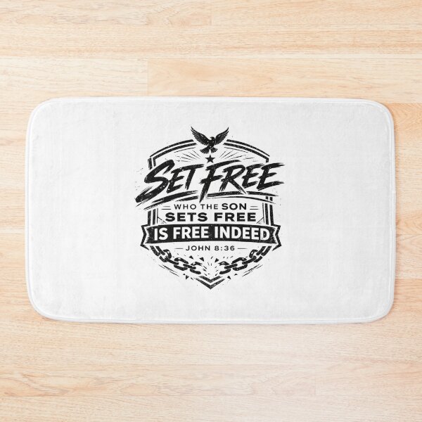 Item preview, Set Free John 8:36 – Who The Son Sets Free Christian Declaration designed and sold by astersgraphics.