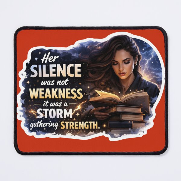 Item preview, Her Silence Was Not Weakness Storm Gathering Strength Sticker designed and sold by Scro-Ciob-Shop.