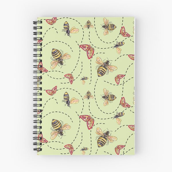 Item preview, Bees and Butterflies On Pale Green  designed and sold by Jodi Mahaffey.