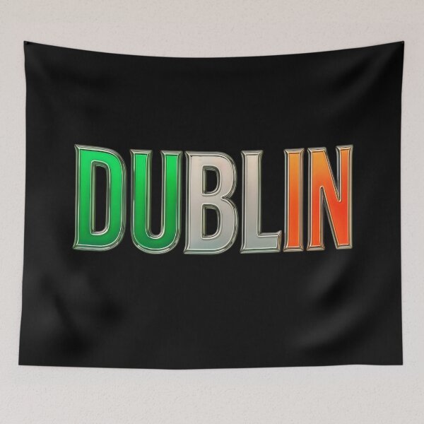 Item preview, Dublin Ireland in Tricolor Eire Emerald Isle designed and sold by OliDesigns.