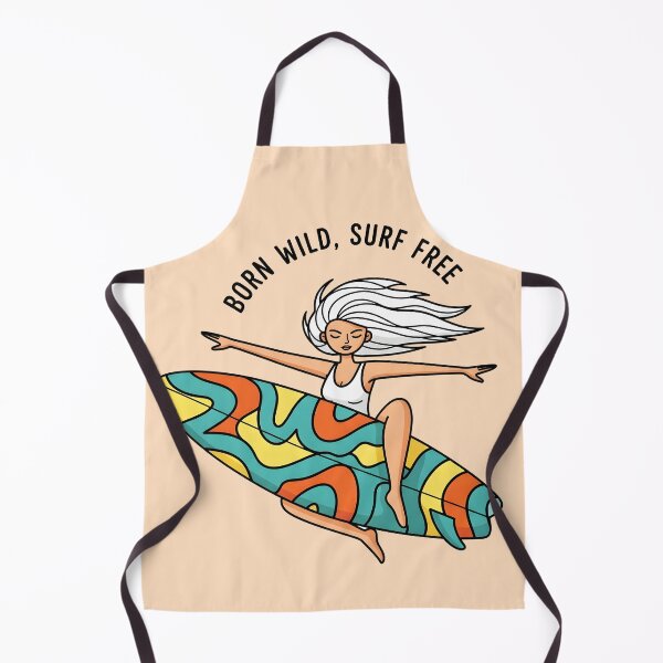 Item preview, Born Wild, Surf Free – Free Spirit Surfer Girl designed and sold by Sea Gem.