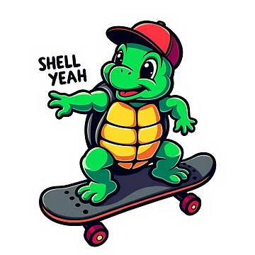 Artwork thumbnail, Shell Yeah Turtle by BysonDesigns