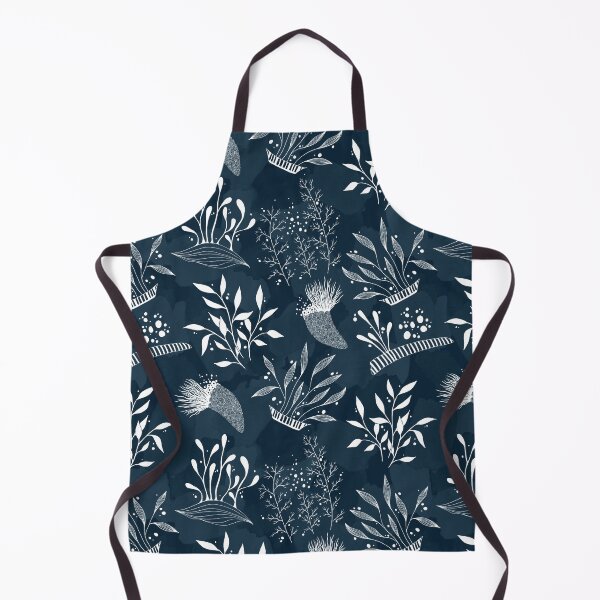Item preview, Indigo Botanical Linework Pattern – Contemporary Interior Design designed and sold by CMF Designs.
