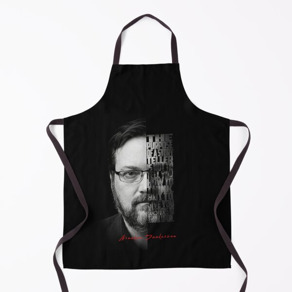 Item preview, Brandon Sanderson Split Face Quote Poster designed and sold by Enea Kelo.