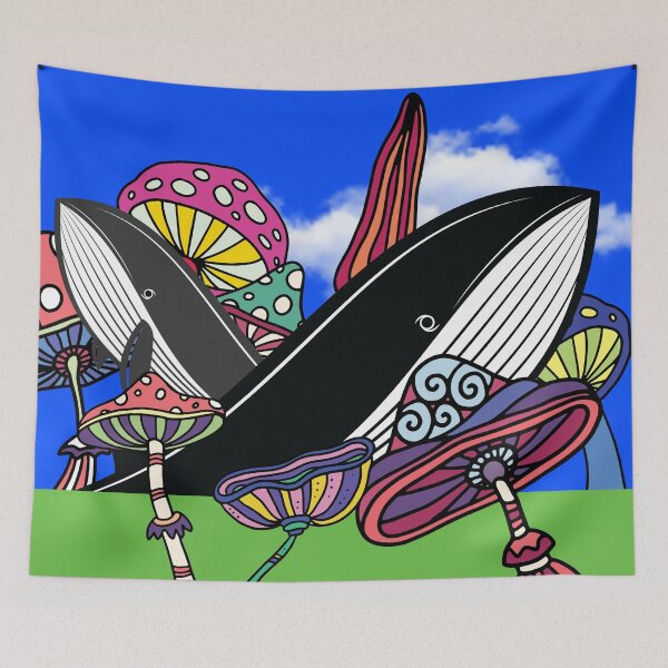 Item preview, Psychedelic Whale Art  designed and sold by Analog Aura .